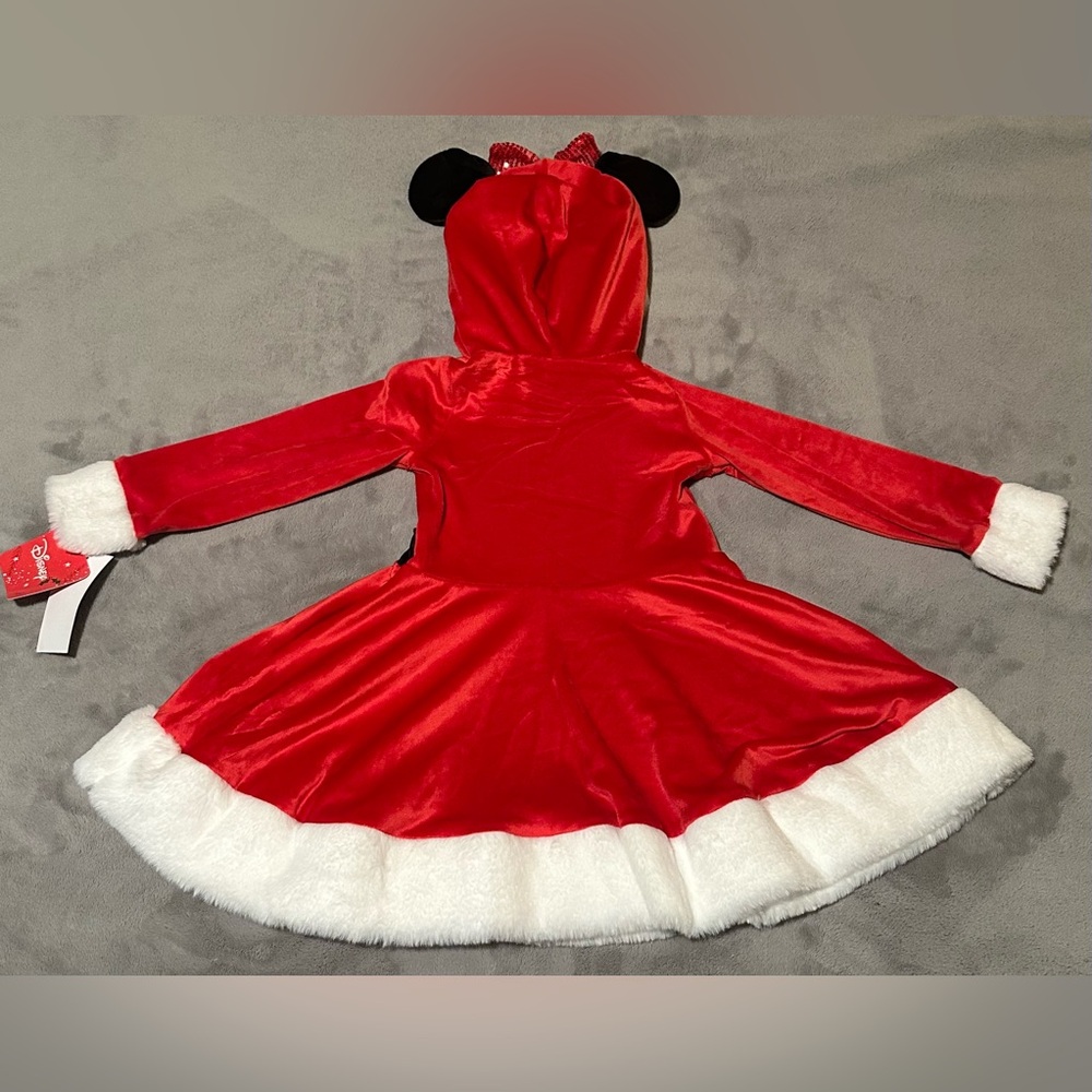 Disney Minnie Mouse Santa Holiday Costume Dress/ Size: 5/ NWT - Picture 4 of 8